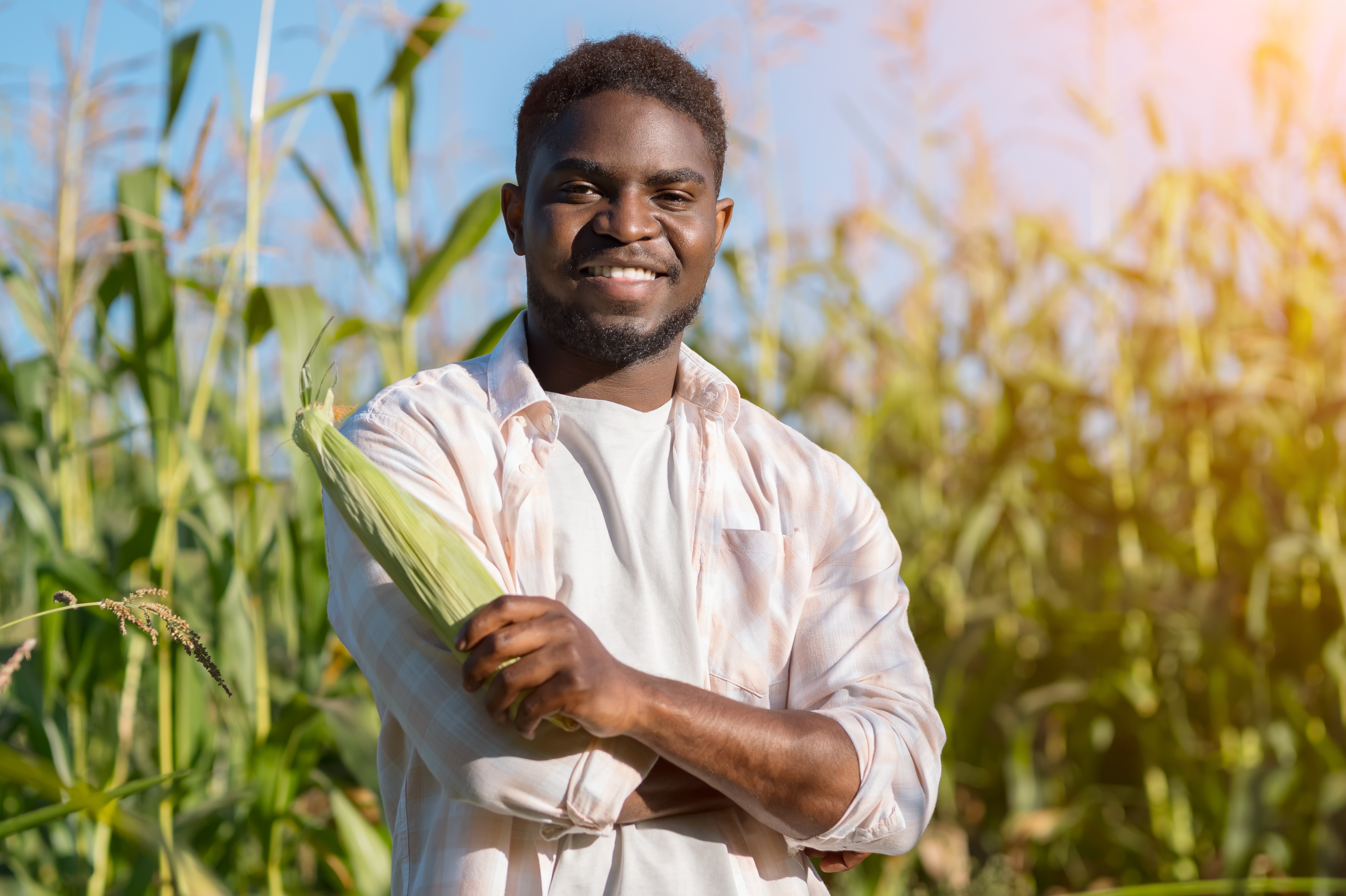 A Farmer in a Wheat Field